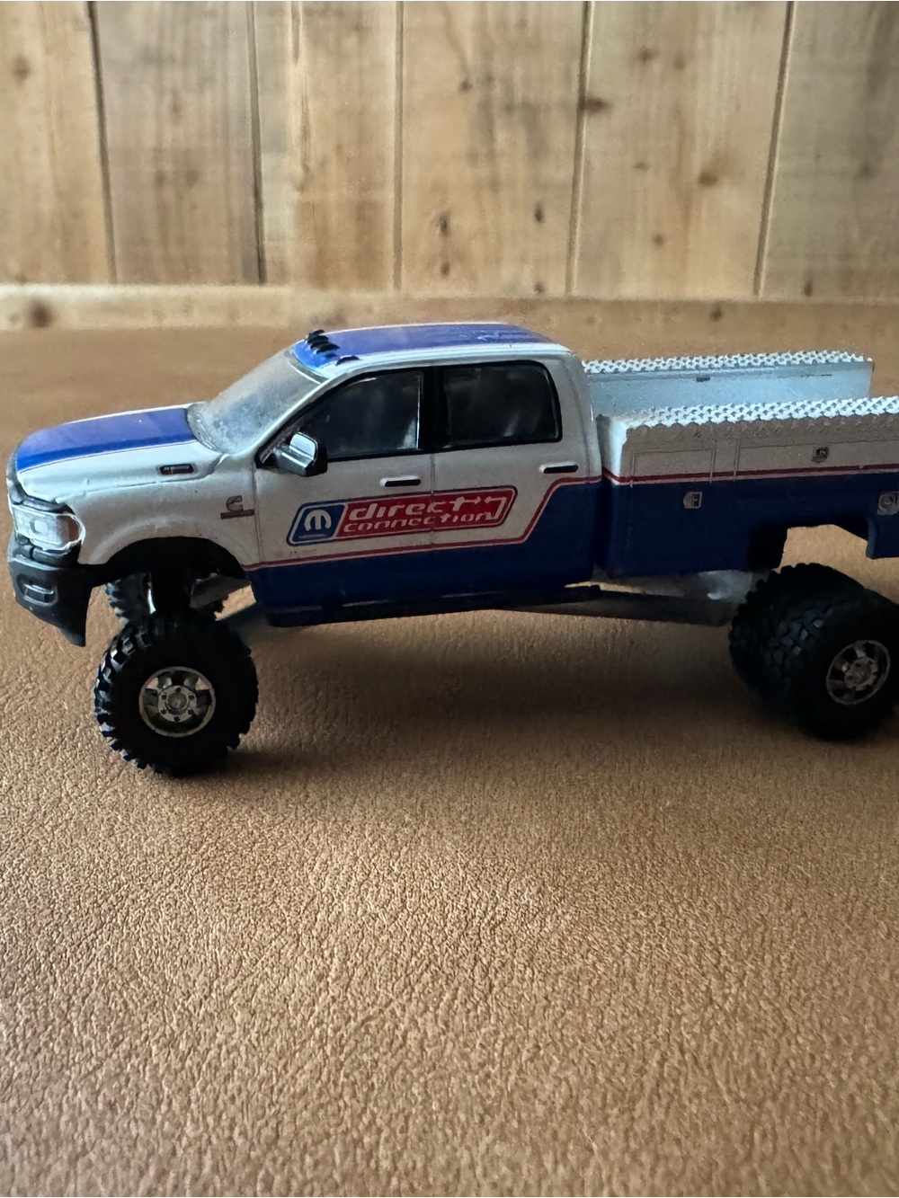 Die-Cast Kids Toy Pickup Truck - Blue & White